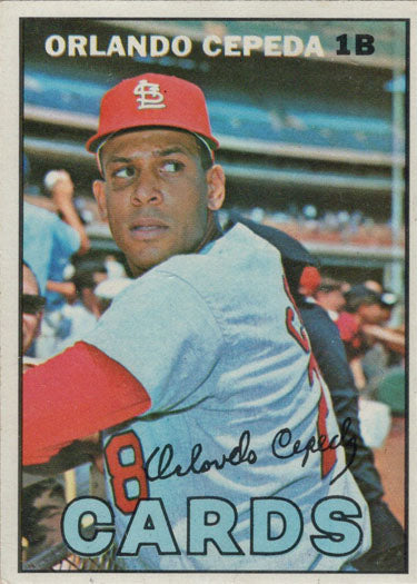 Topps Baseball 1967 Base Card 20 Orlando Cepeda