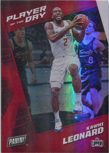 Panini Player of the Day 2021-22 Rainbow Parallel Base Card 20 Kawhi Leonard