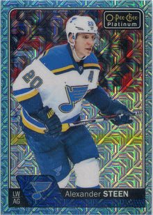 O-Pee-Chee Platinum Hockey 2016-17 Ice Blue Traxx Parallel Card 21 Alex Steen