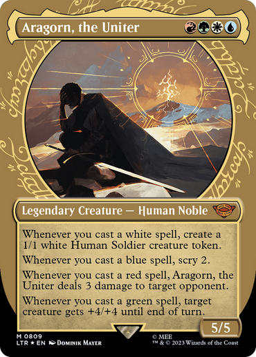 Aragorn, the Uniter (Showcase) (Surge Foil) [The Lord of the Rings: Tales of Middle-Earth]