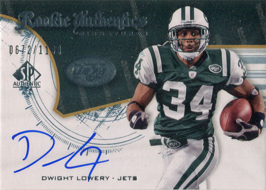 UD SP Authentic Football 2008 Rookie Authentics Signature Card 223 Dwight Lowery
