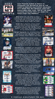 Leaf 2022 Pro Set Sports Hobby Box