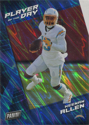 Panini Player Of The Day Football 2021 Silver Parallel Card 23 Keenan Allen