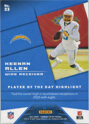 Panini Player Of The Day Football 2021 Silver Parallel Card 23 Keenan Allen