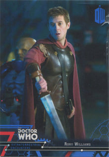 Doctor Who Extraterrestrial Encounters Blue Parallel Chase Card 23 #70/99