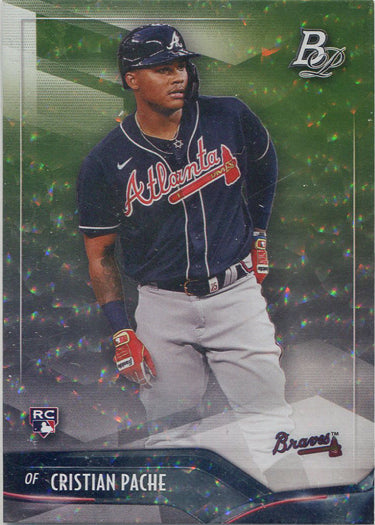 Bowman Platinum Baseball 2021 Ice Foil Parallel Base Card 23 Cristian Pache