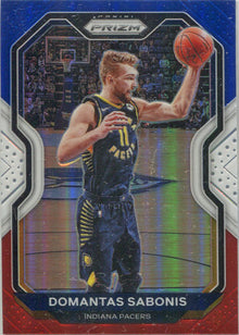 Panini Prizm Basketball 2020-21 Red White Blue Parallel Card 23 Domantas Sabonis
