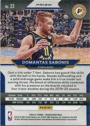 Panini Prizm Basketball 2020-21 Red White Blue Parallel Card 23 Domantas Sabonis