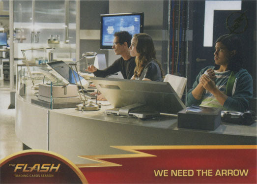 Flash Season 1 Gold Logo Parallel Chase Card #24 We Need the Arrow