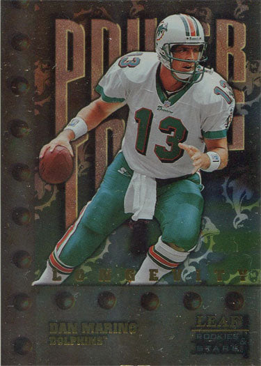 Leaf Rookies & Stars Football 1998 Longevity Parallel Card 242 Dan Marino 50/50