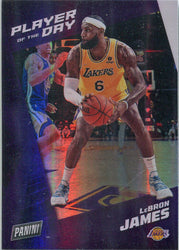 Panini Player of the Day 2021-22 Rainbow Parallel Base Card 24 LeBron James