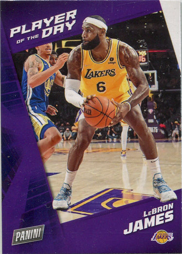 Panini Player of the Day 2021-22 Base Card 24 LeBron James