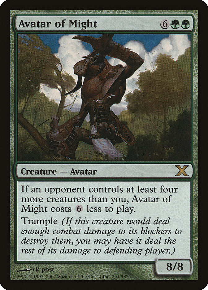 Avatar of Might [Tenth Edition]