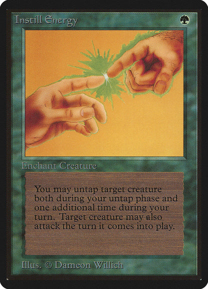 Magic: The Gathering MTG Instill Energy [Beta Edition] Graded CGC 6.5 Ex/NM+