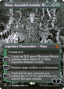 Nissa, Ascended Animist (Borderless Manga) [Phyrexia: All Will Be One]