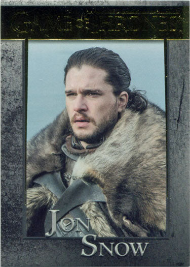 Game of Thrones Season 7 Gold Parallel 26 Base Chase Card 145/150 Jon Snow
