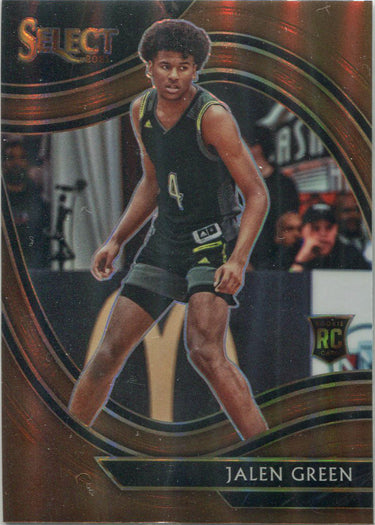 Panini Chronicles Select Draft Picks Basketball 2021 Bronze Prizm Card 279 Green