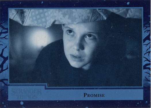 Stranger Things Season 1 Blue Parallel Base Card 27 "Promise" 59/99
