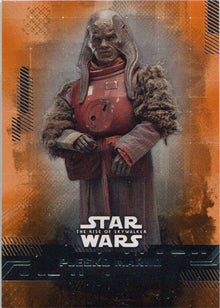 Star Wars Rise Skywalker Base Card 27 Orange Parallel Plesko Marno 23/99