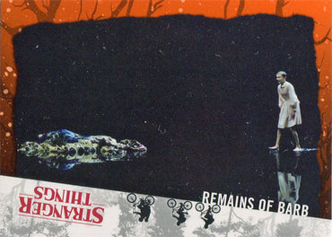 Stranger Things Upside Down Orange Parallel Card 27 "Remains of Barb" 28/99