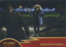 Flash Season 1 Gold Logo Parallel Chase Card #28 Guess Whos Back?