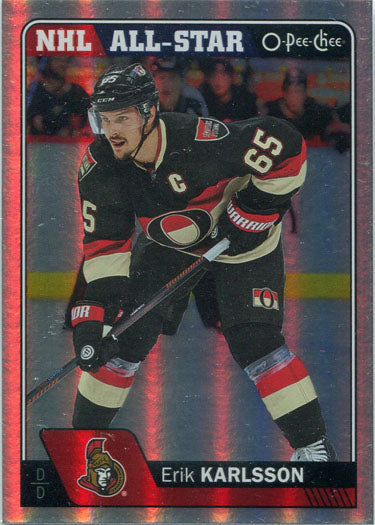 O-Pee-Chee Hockey 2016-17 Rainbow Parallel Base Card 285 Erik Karlsson