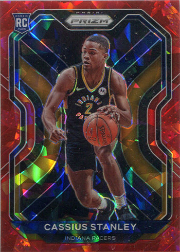 Panini Prizm Basketball 2020-21 Red Cracked Ice Parallel Card 285 C. Stanley