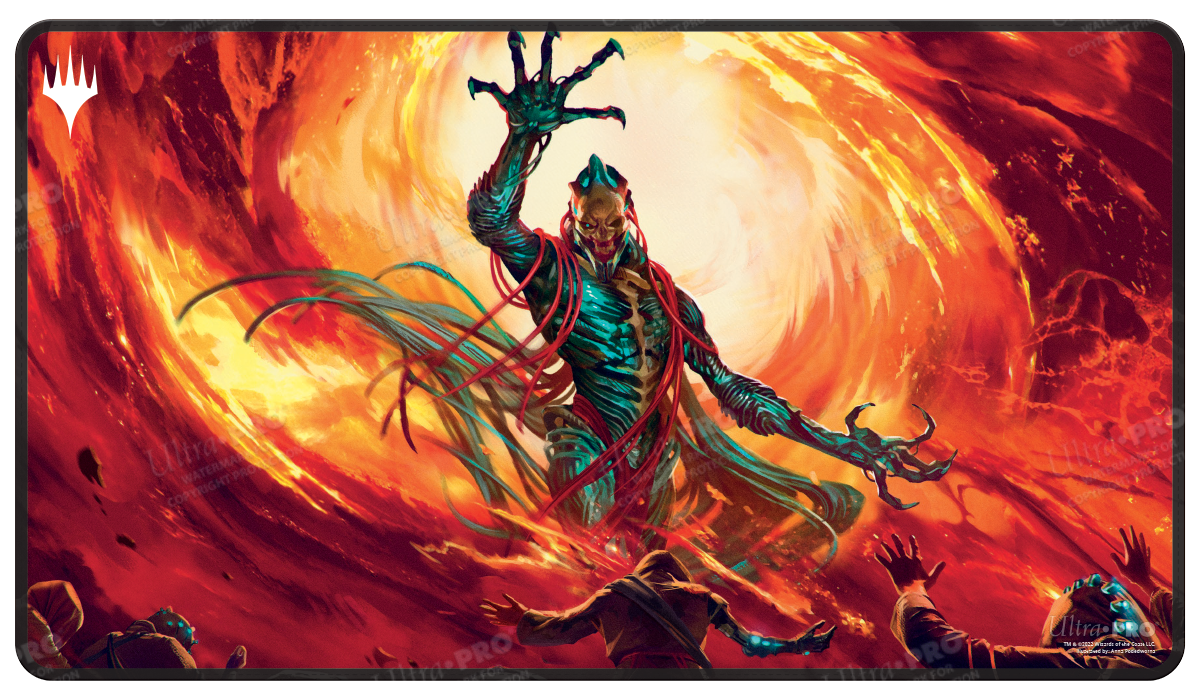 Ultra PRO: Stitched Playmat - Brothers War (Black) (Gix, Yawgmoth Praetor Stitched)