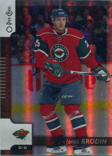 O-Pee-Chee Hockey 2017-18 Black Rainbow Parallel Card 291 Jonas Brodin 014/100