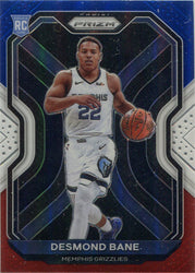 Panini Prizm Basketball 2020-21 Red White Blue Parallel Card 297 Desmond Bane