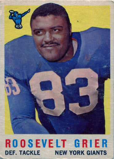 Topps Football 1959 Base Card 29 Roosevelt "Rosey" Grier