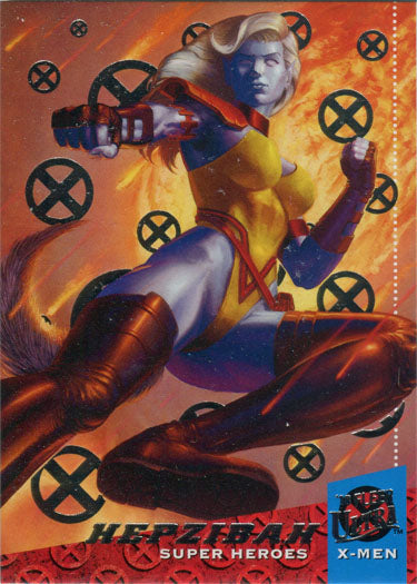 X-Men 2018 Fleer Ultra Silver Foil Base Parallel Card 29 Hepzibah