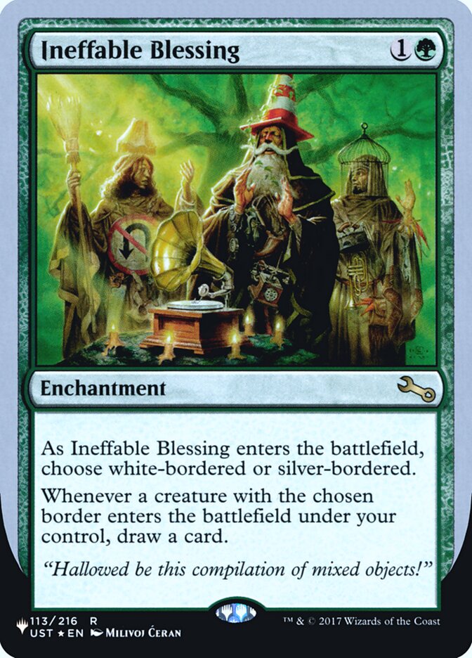 Ineffable Blessing (Bordered) (Unfinity Foil Edition) [The List]