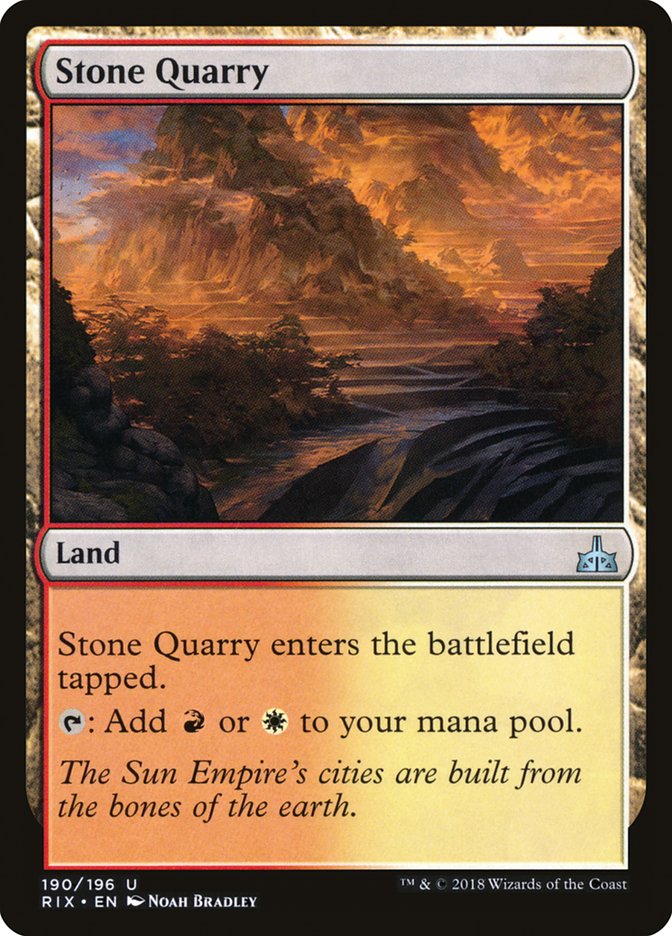 Stone Quarry [Rivals of Ixalan]