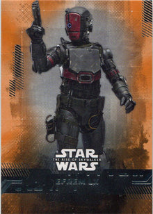 Star Wars Rise Skywalker Base Card 30 Orange Parallel Efrem LX 09/99