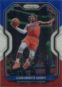Panini Prizm Basketball 2020-21 Red White Blue Parallel Card 31 Luguentz Dort
