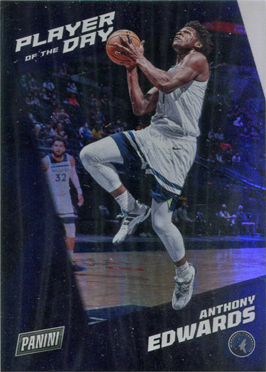 Panini Player of the Day 2021-22 Rainbow Parallel Base Card 31 Anthony Edwards