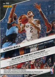 Panini Player of the Day 2020-21 Base Card 32 Lonzo Ball