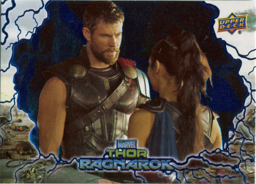 Thor Ragnarok Movie Blue Foil Base Parallel Chase Card 32  #017/199