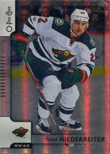 O-Pee-Chee Hockey 2017-18 Rainbow Parallel Base Card 346 Nino Niederreiter