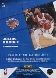 Panini Player of the Day 2021-22 Rainbow Parallel Base Card 34 Julius Randle