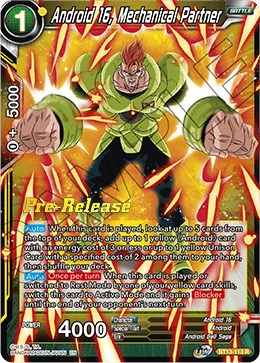 Android 16, Going All Out (BT13-112) [Supreme Rivalry Prerelease Promos]
