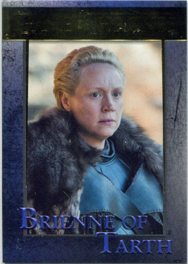 Game of Thrones Season 7 Gold Parallel 35 Base Chase Card 121/150 Brienne