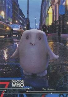 Doctor Who Extraterrestrial Encounters Blue Parallel Chase Card 36 #77/99
