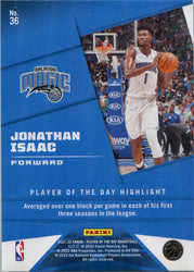 Panini Player of the Day 2021-22 Rainbow Parallel Base Card 36 Jonathan Isaac