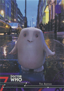 Doctor Who Extraterrestrial Encounters Purple Parallel Chase Card 36 #42/50