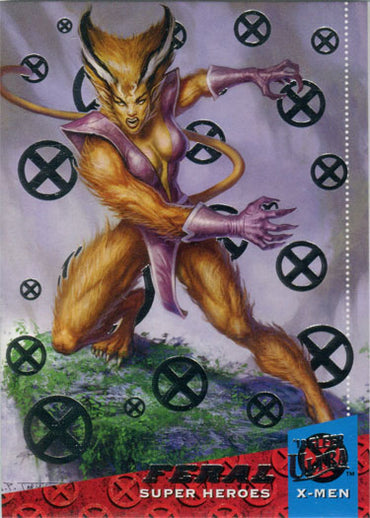 X-Men 2018 Fleer Ultra Silver Foil Base Parallel Card 36 Feral