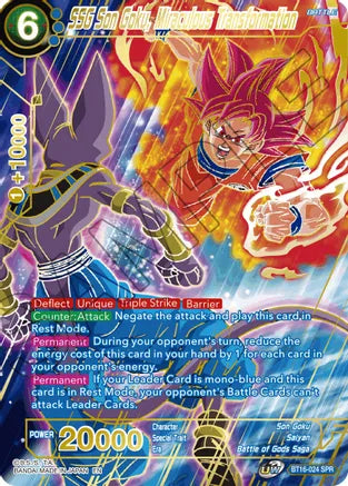 SSG Son Goku, Miraculous Transformation (SPR) (BT16-024) [Realm of the Gods]