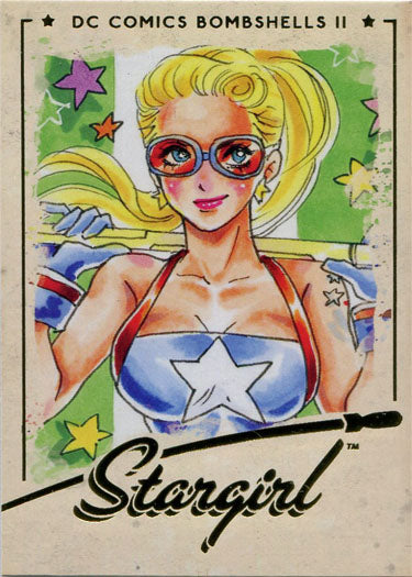 DC Bombshells 2 II Gold Deco Foil Base Variant Card 37 Stargirl