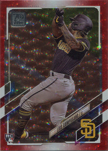 Topps Series Two Baseball 2021 Red Ice Parallel Card 381 Luis Campusano 045/199